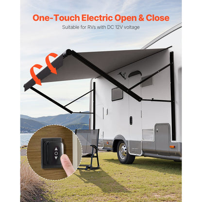 VEVOR 16' RV Replacement Awning Electric Trailer Awning for Most DC12V RVs