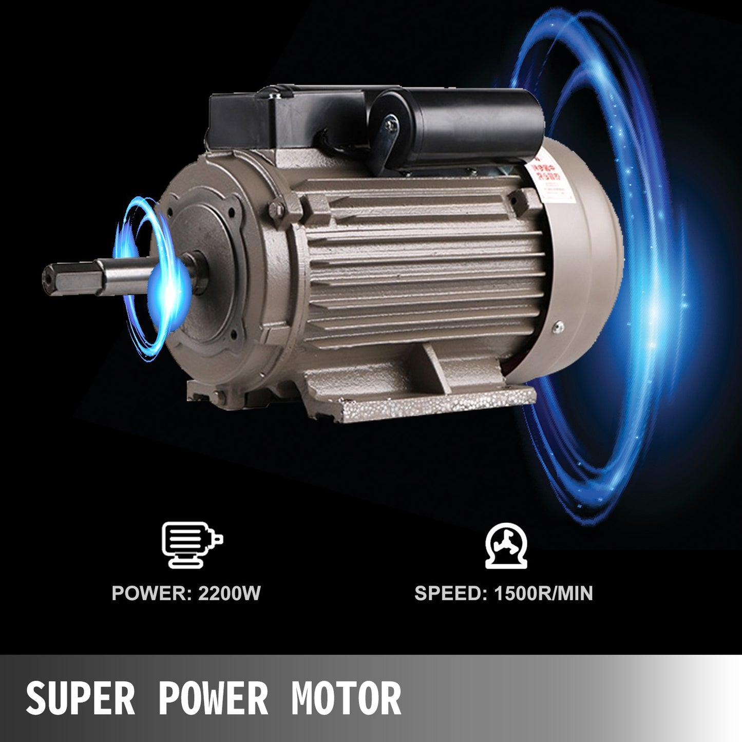 VEVOR Commercial Grinding Machine for Grain 2200W, Electric Grain Grinder 30-50KG/H,