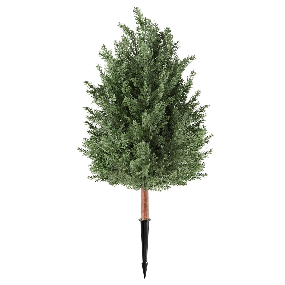 Artificial Topiary Cedar Bush 914 mm Set of 2 Greenery Fake Shrubs, PE Faux Trees with Ground Spikes, Indoor & Outdoor Green Plant for Front Door, Entryway, Porch, Balcony, Patio, Garden
