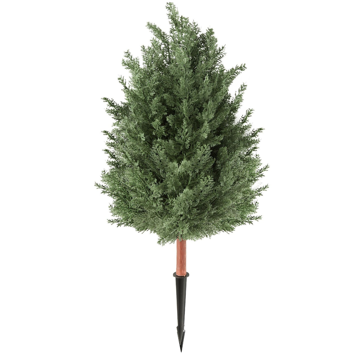 Artificial Topiary Cedar Bush 914 mm Set of 2 Greenery Fake Shrubs, PE Faux Trees with Ground Spikes, Indoor & Outdoor Green Plant for Front Door, Entryway, Porch, Balcony, Patio, Garden
