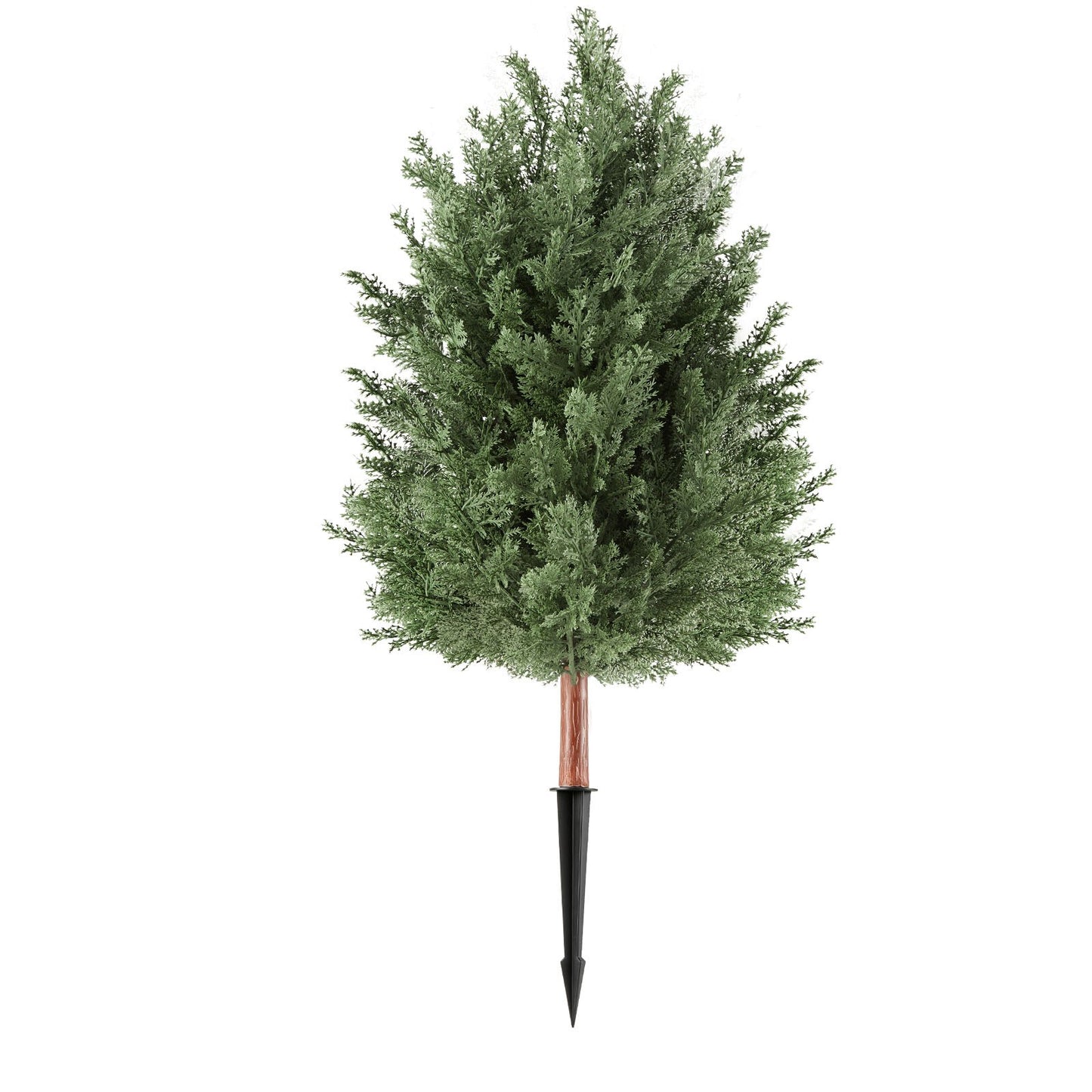 Artificial Topiary Cedar Bush 914 mm Set of 2 Greenery Fake Shrubs, PE Faux Trees with Ground Spikes, Indoor & Outdoor Green Plant for Front Door, Entryway, Porch, Balcony, Patio, Garden