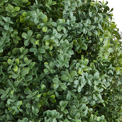 Artificial Topiary Boxwood Trees with Ground Spike, 2 Set 686mm Faux Shrubs & Bushes Potted Plants, Fake Silk Tree Look Real for Decor Front Porch Outdoor Indoor Patio Garden Balcony Backyard