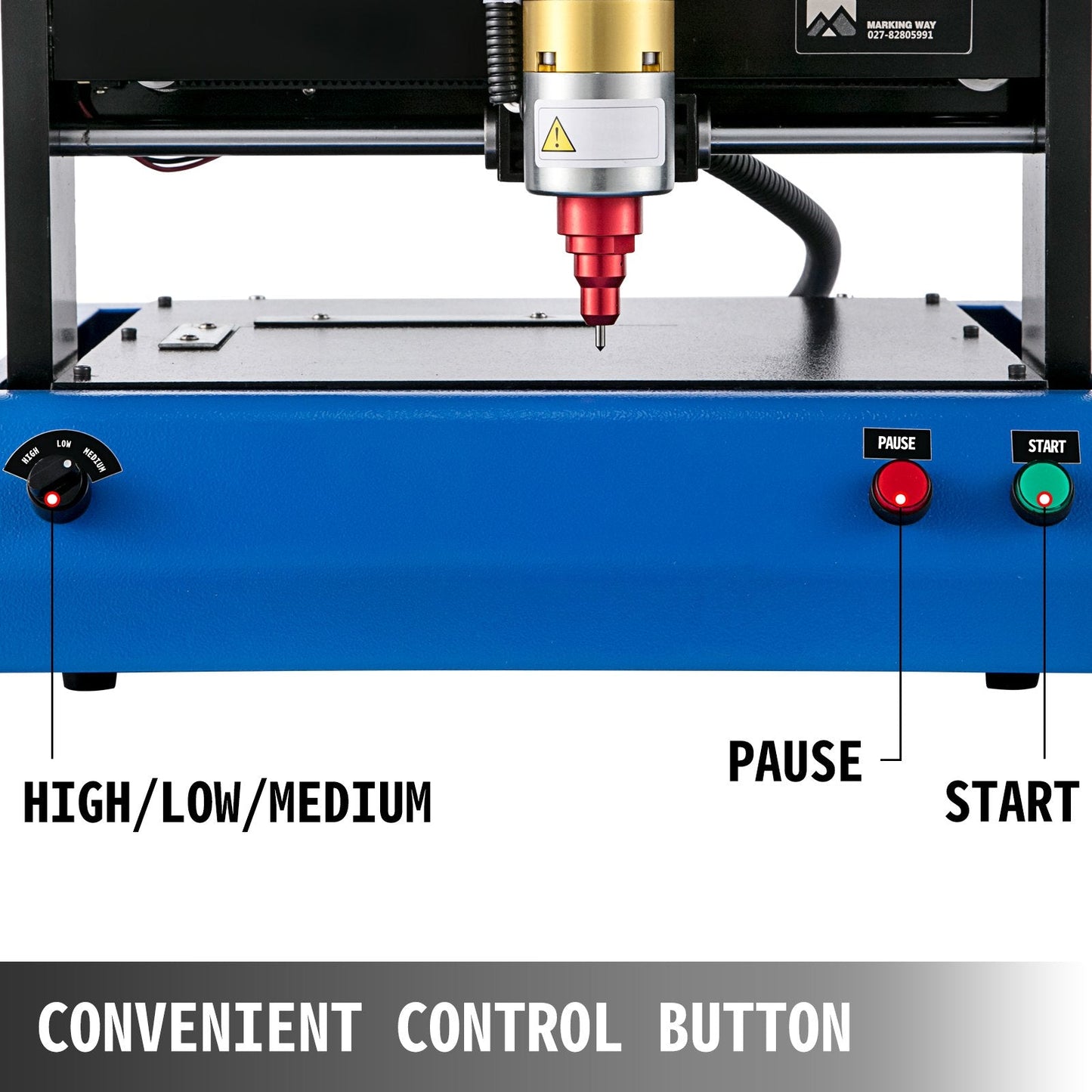 Electric Metal Marking Machine 0.2x0.15 m, 400W, Dot Peen, 14.19 kg, 50 mm/s