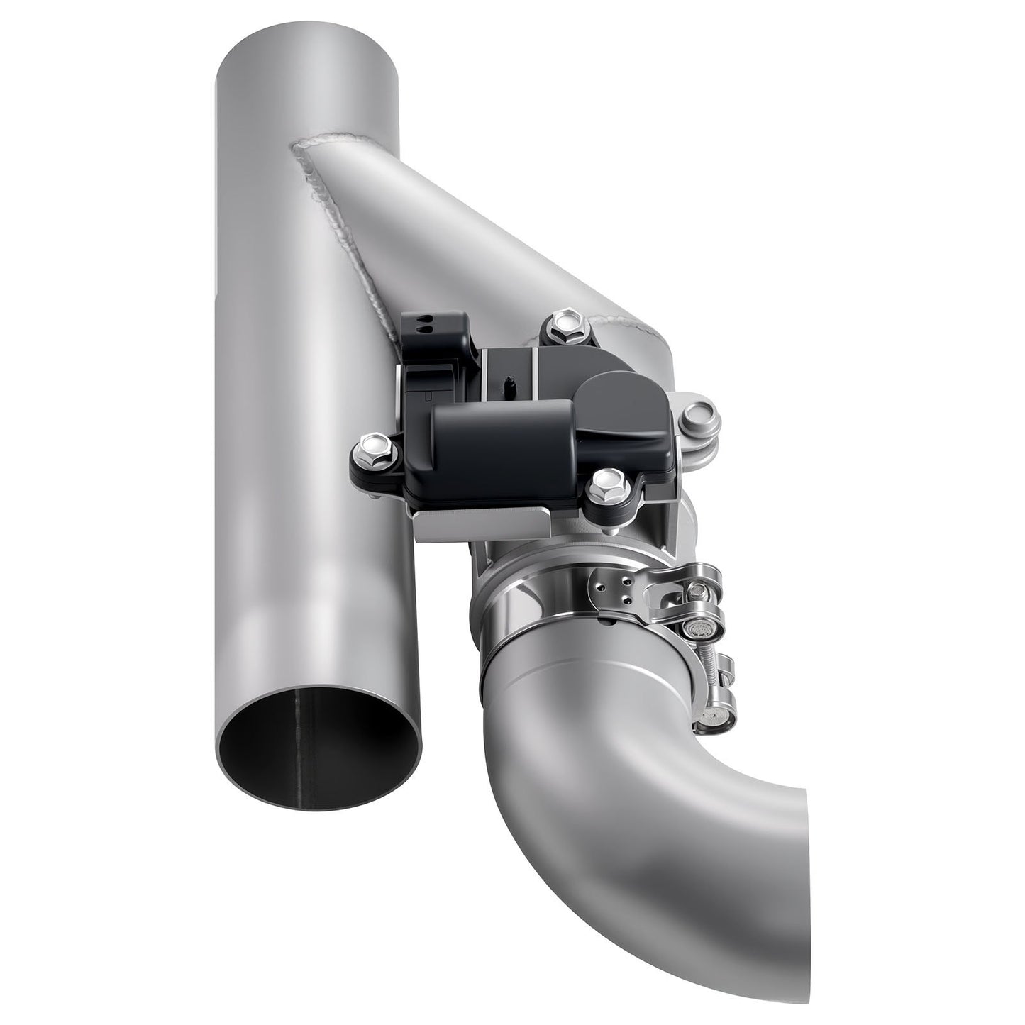 Electric Exhaust Cutout, 63.5 mm Universal Stainless Steel Exhaust Valve Kit with One Controller Remote Kit, Cut Out Valve, Y Pipe, Remote Control & Box, Fits Trucks, Sedans, Sports Cars, SUVs