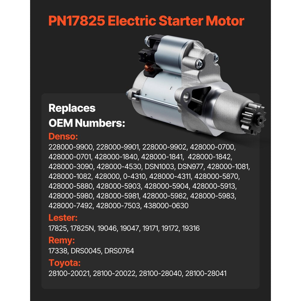 Starter High Torque Starter Motor for Toyota Lexus Scion 17825 28100-20021