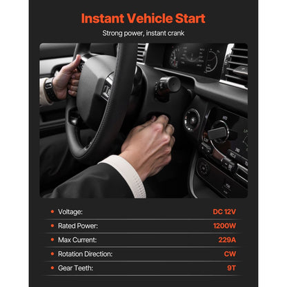 Starter High Torque Starter Motor for BMW 3.0L L6 2008-2011 17922 LRS02298