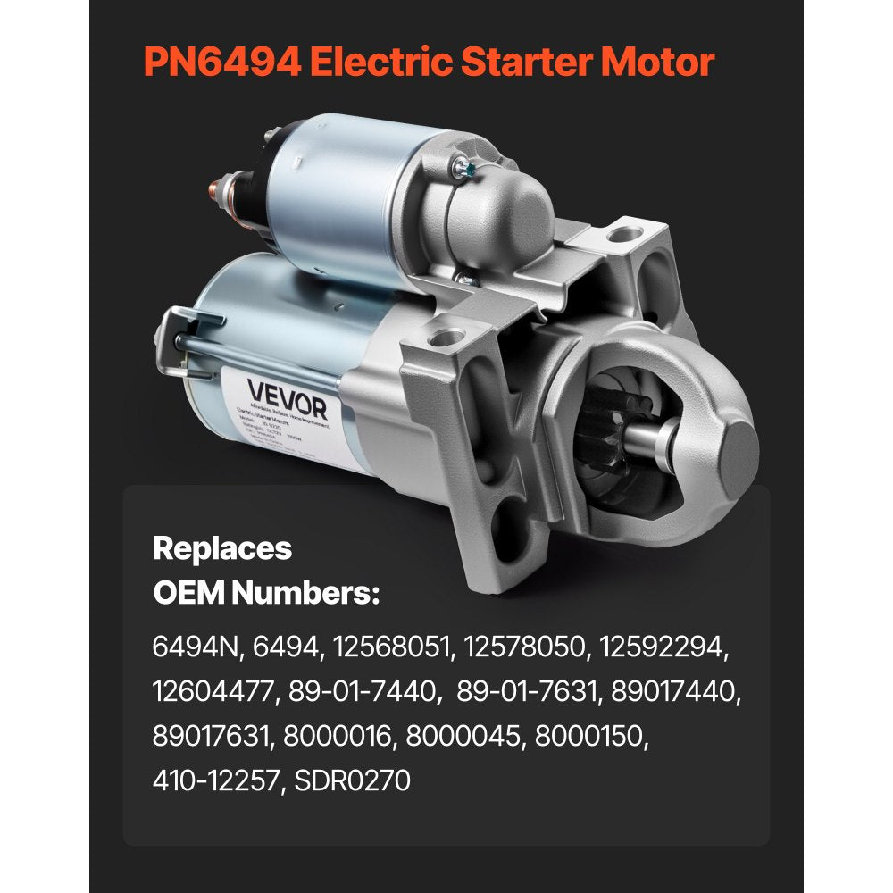 Starter High Torque Starter Motor for Buick Cadillac Chevy 6494 89-01-7440