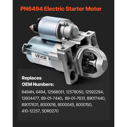 Starter High Torque Starter Motor for Buick Cadillac Chevy 6494 89-01-7440