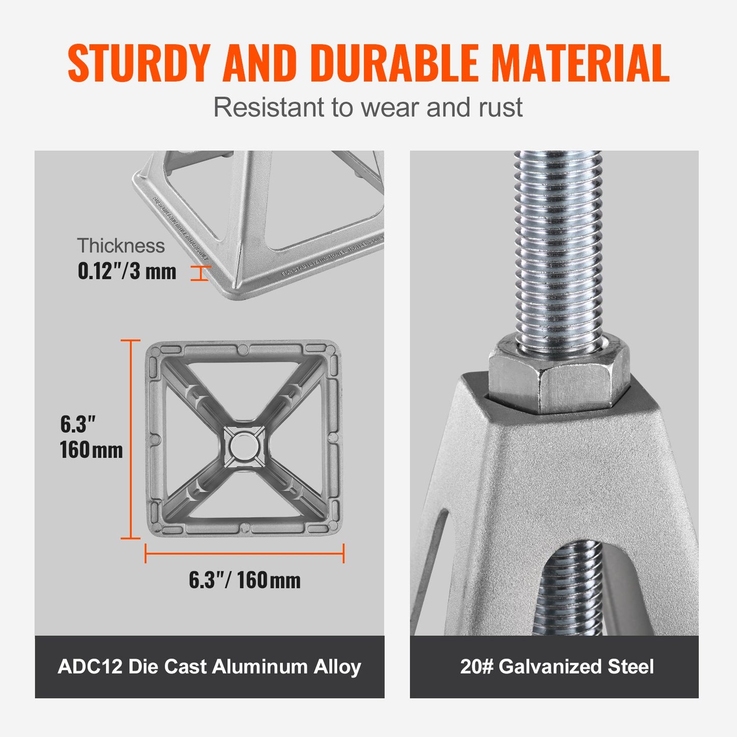 VEVOR RV Stabilizer Jacks, 4 Pack Aluminum RV Leveling Jacks, RV Stack Jacks for