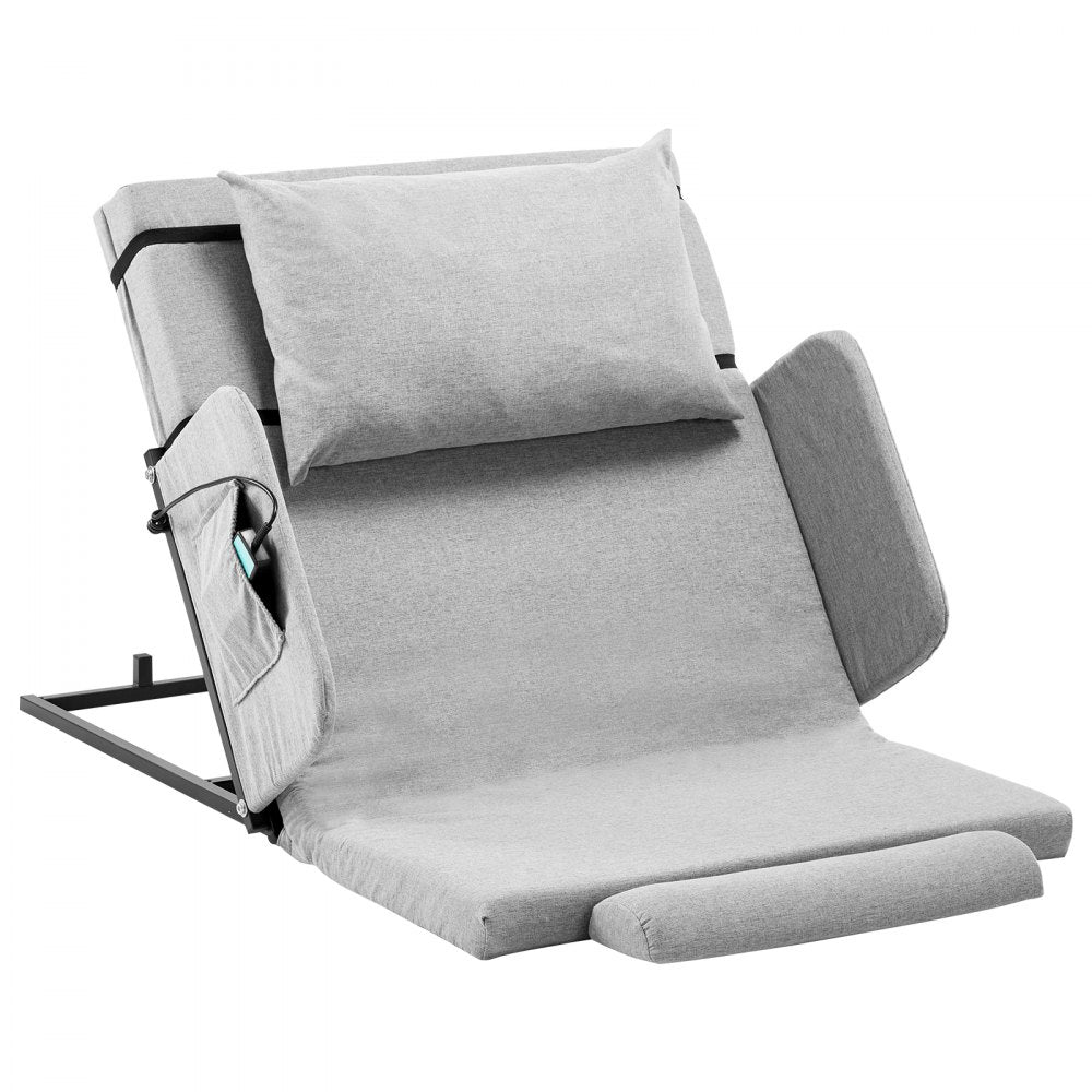 VEVOR Electric Lifting Backrest 136 kg 4-68° Adjustable with Guardrail & Pouch,1185 x 810 mm