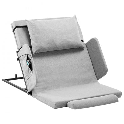 VEVOR Electric Lifting Backrest 136 kg 4-68° Adjustable with Guardrail & Pouch,1185 x 810 mm