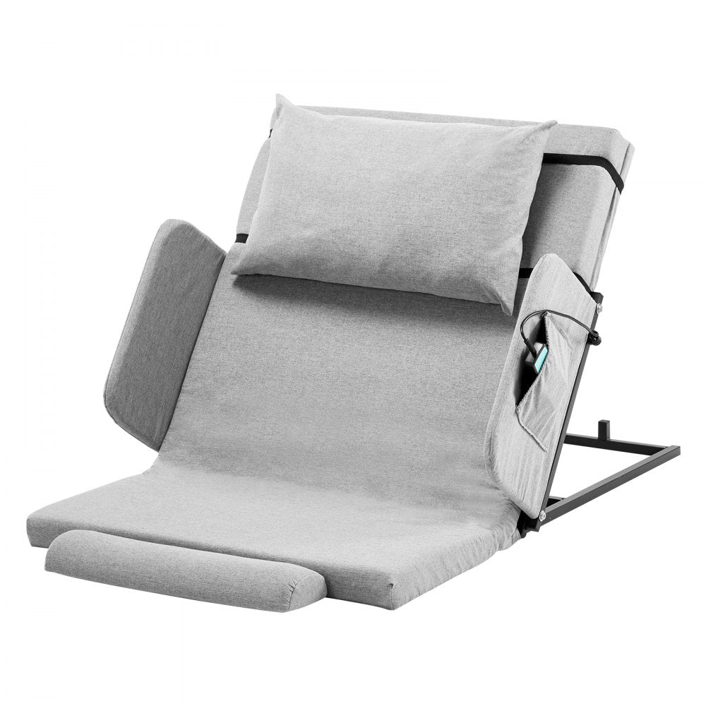 VEVOR Electric Lifting Backrest 136 kg 4-68° Adjustable with Guardrail & Pouch,1185 x 810 mm