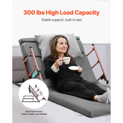 VEVOR Electric Lifting Backrest 136 kg 4-68° Adjustable with Folable Guardrail, 1910 x 960 mm