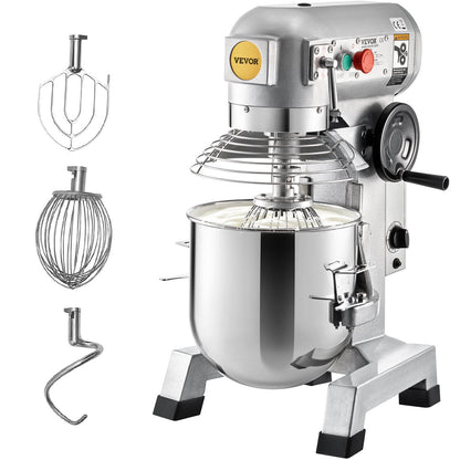 Commercial 16.5L Electric Stand Mixer with 3 Speeds and 500W Power, 58 kg