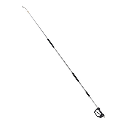 2.74 m Pressure Washer Telescoping Wand, 3-Section with Power Washer Extension Wands, 7 Nozzles, Hose Adapter, Support Belt, Storage Bag, 4000 PSI Telescopic Gutter Cleaner for High Cleaning