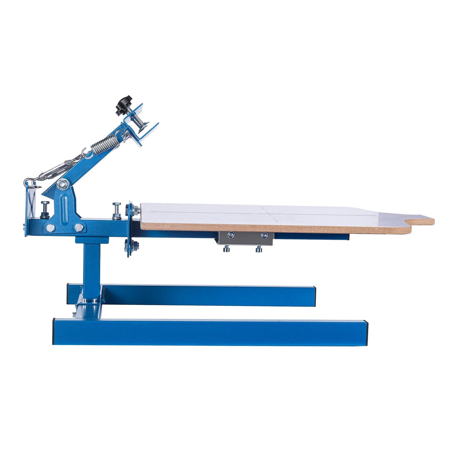 Screen Printing Machine 1 Color 1 Station Silk Screen Printing Press, 540 x 450 mm Platen, Adjustable Tension, Powder-Coated Carbon Steel, for T-shirt Clothing DIY, Home and Commercial Use