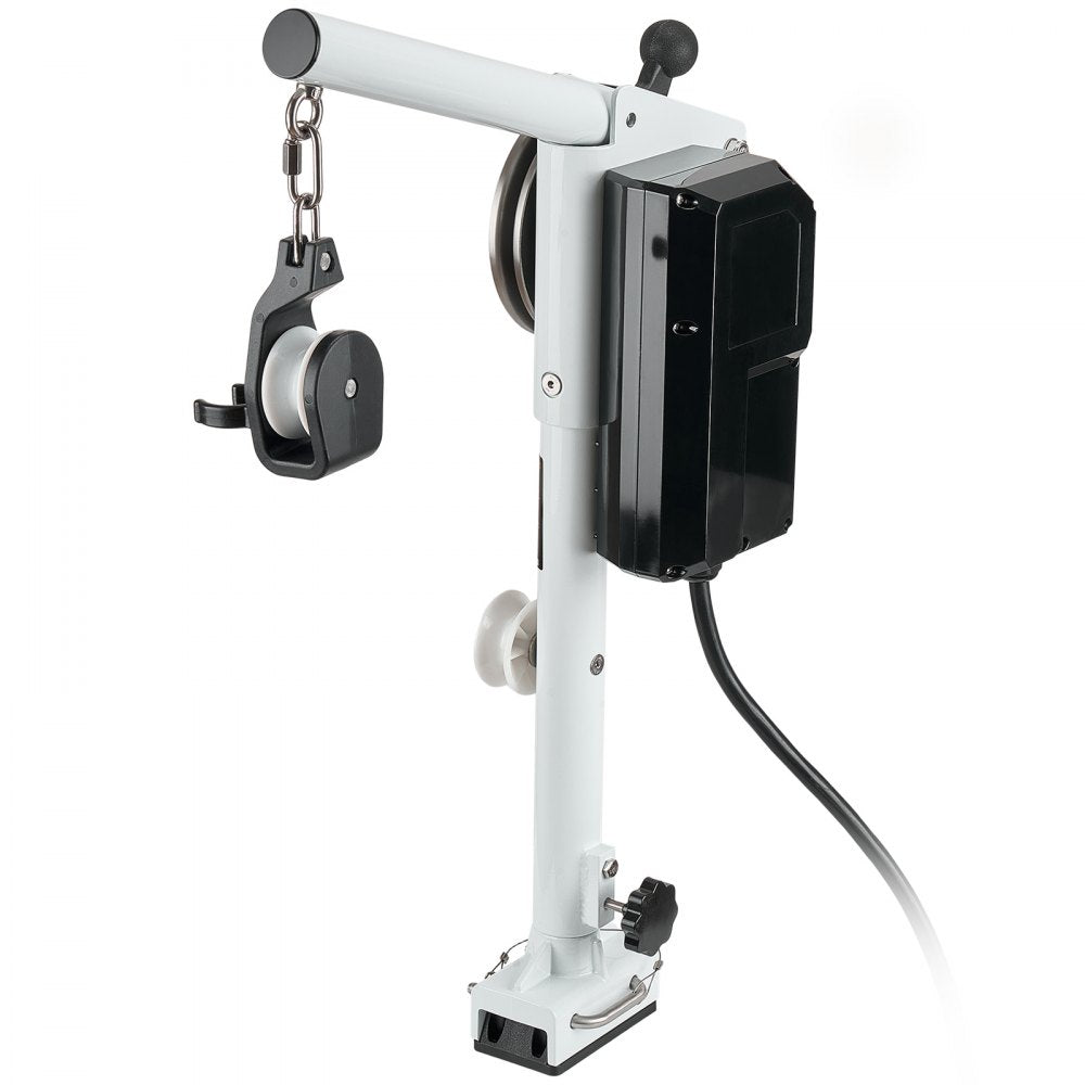 Line Hauler Pot Puller, 12V DC 1200W, Line Hauler Winch Holds 90 kg Lift Capacity, Line Speed of 35 m/min, 360° Rotation & Corrosion-Resistant, Crab Pot Puller for Crab, Shrimp, Lobster Traps