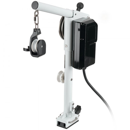 Line Hauler Pot Puller, 12V DC 1200W, Line Hauler Winch Holds 90 kg Lift Capacity, Line Speed of 35 m/min, 360° Rotation & Corrosion-Resistant, Crab Pot Puller for Crab, Shrimp, Lobster Traps