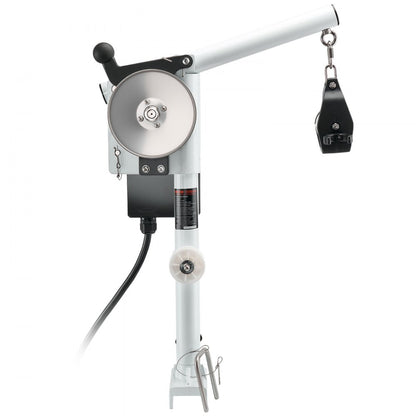 Line Hauler Pot Puller, 12V DC 1200W, Line Hauler Winch Holds 90 kg Lift Capacity, Line Speed of 35 m/min, 360° Rotation & Corrosion-Resistant, Crab Pot Puller for Crab, Shrimp, Lobster Traps