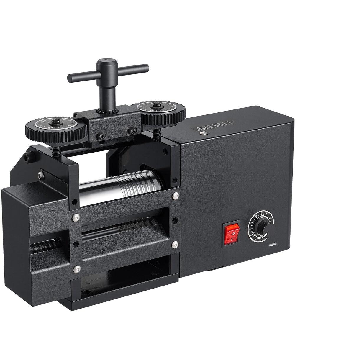 Rolling Mill 4-in-1 Flat Square Round Half-Round Electric Roller Mill, Jewelry DIY Tool, 0.03-7 mm Adjustable Thickness, Stable & Even Rolling, for Pressing Ductile Metals, Gold, Silver, Copper