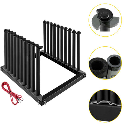 Steel Windshield Glass Rack for Trucks, 9-Lite, with Swivel Lock System