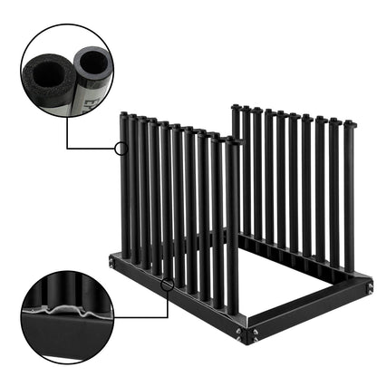 Steel Windshield Glass Rack for Trucks, 9-Lite, with Swivel Lock System