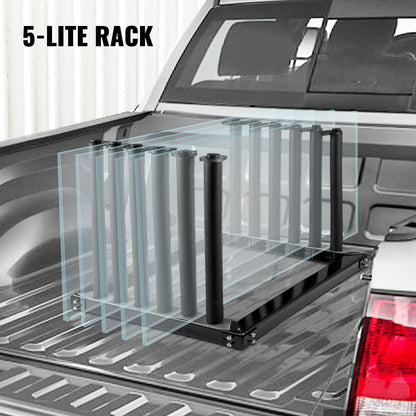 Steel Windshield Glass Rack for Trucks, 5-Lite Design, 0.6m Height, 15kg Capacity