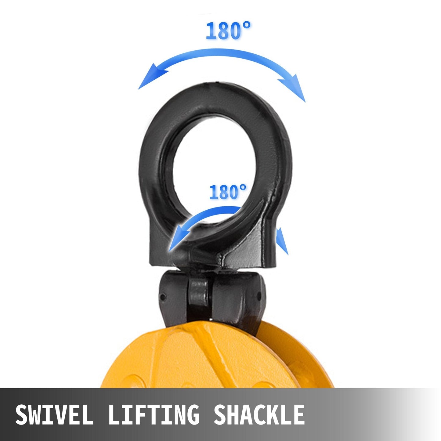 1T Vertical Steel Plate Lifting Clamp with Secure Spring and Swivel Shackle