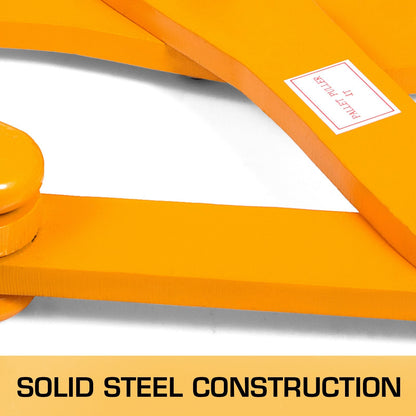 Steel Scissor Pallet Puller Clamp, 1 Ton Capacity, High Visibility, 41 cm Length