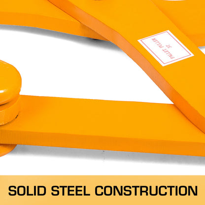 VEVOR Pallet Puller, 3T/6614LBS Capacity Heavy Duty Steel Single Scissor Yellow