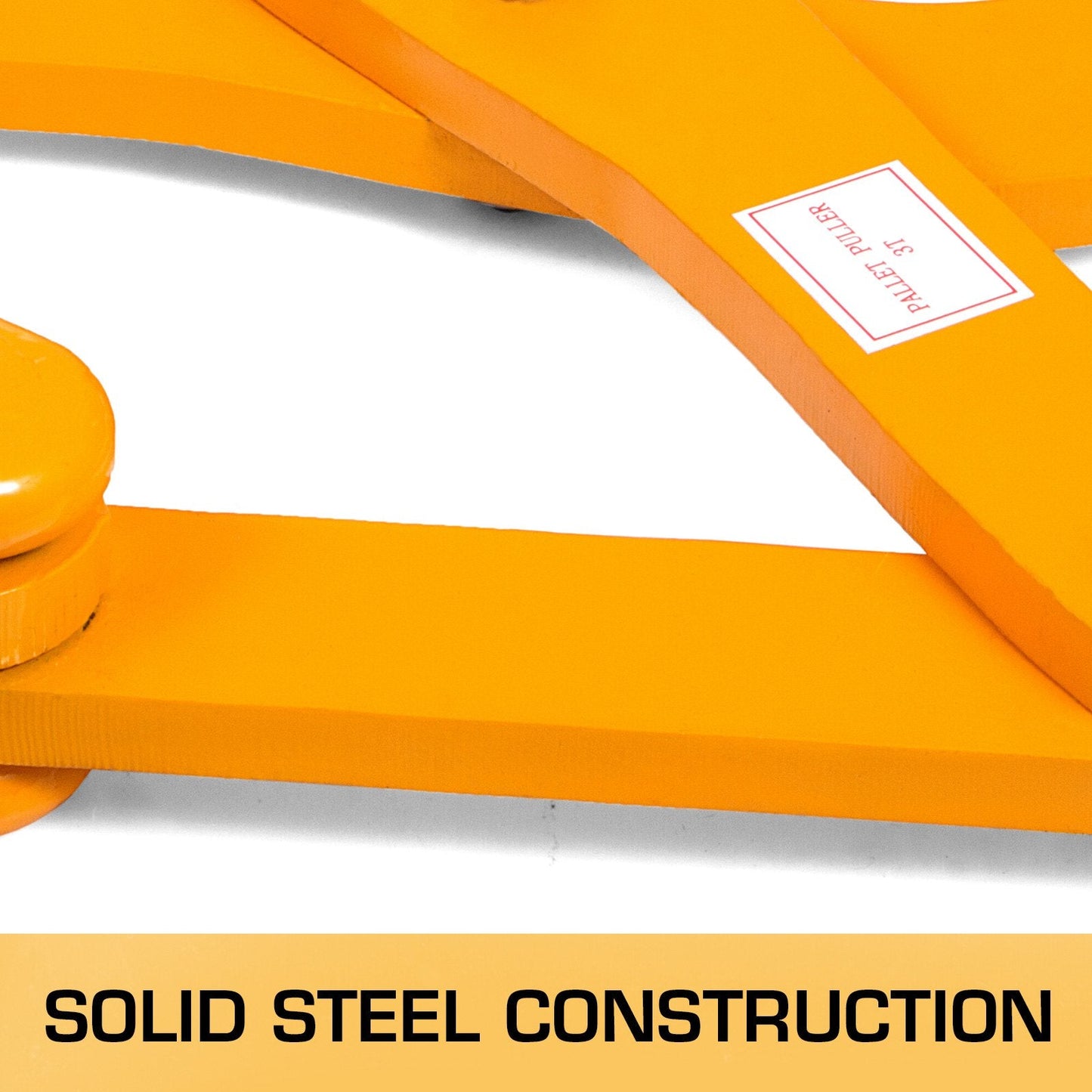 Heavy Duty 3T Pallet Puller, Yellow Steel Scissor Clamp, 16cm Jaw Opening