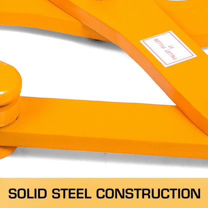 Heavy Duty 3T Pallet Puller, Yellow Steel Scissor Clamp, 16cm Jaw Opening