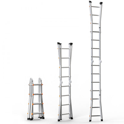 VEVOR Telescoping Ladder A Frame 13 FT Extension Multi-Function for Homework