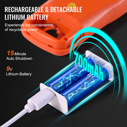 3-in-1 Handheld EMF Meter, 5Hz-6GHz, Rechargeable Radiation Detector