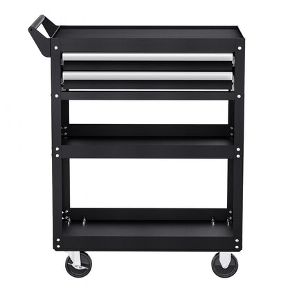 VEVOR 5-Tier Tool Cart on Wheels 400 lb Rolling Work Cart with Drawer & Pegboard