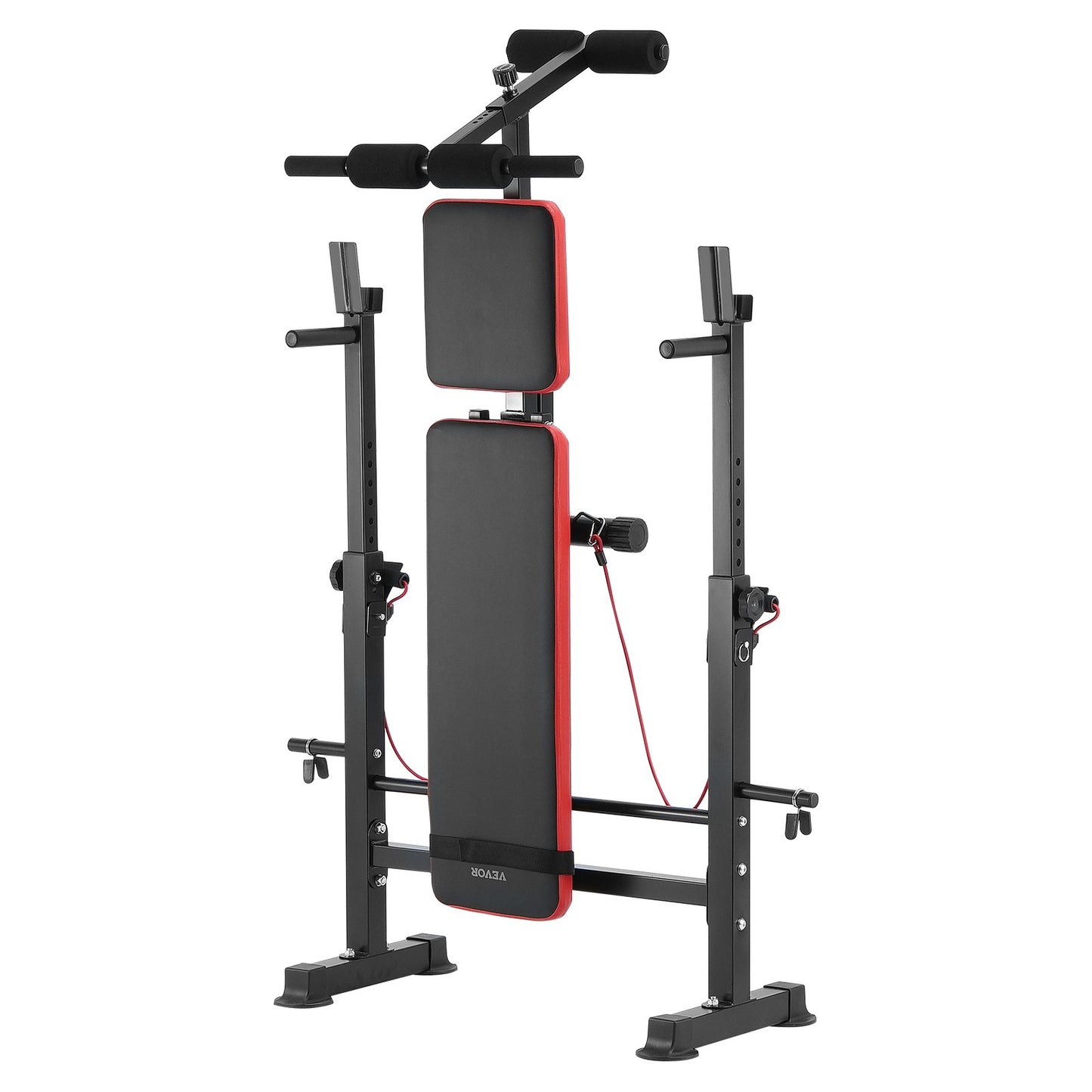 Weight Bench, Multi-Functional Adjustable Weight Bench Press for Full Body Workout, 600lbs Exercise Sit up Bench for Home Gym Strength Training, Flat Bench with Quick Folding & Fast Adjustment