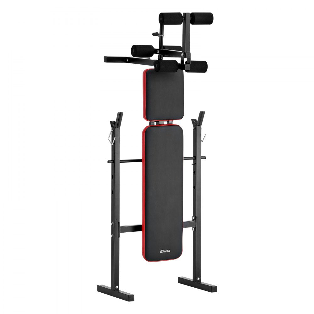 VEVOR Weight Bench Sit up Bench Home Gym Strength Training Adjustable Foldable