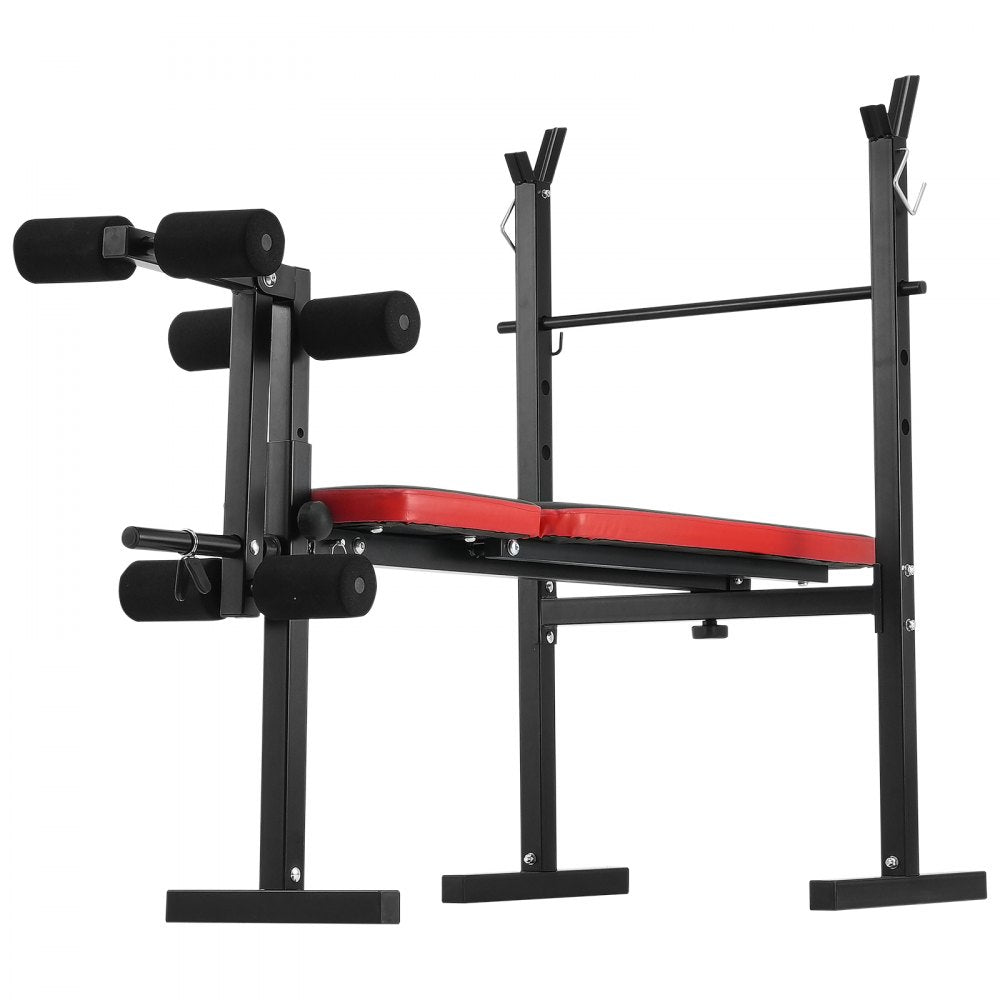 VEVOR Weight Bench Sit up Bench Home Gym Strength Training Adjustable Foldable
