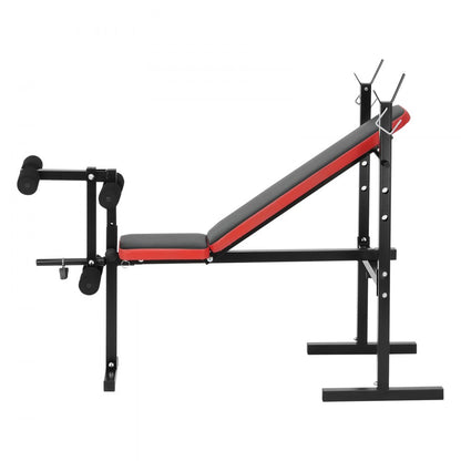 VEVOR Weight Bench Sit up Bench Home Gym Strength Training Adjustable Foldable