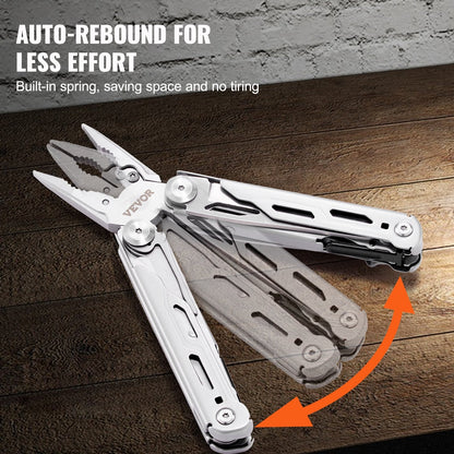 16-in-1 Stainless Steel Multi-Tool Pliers with Safety Lock for Outdoor Use