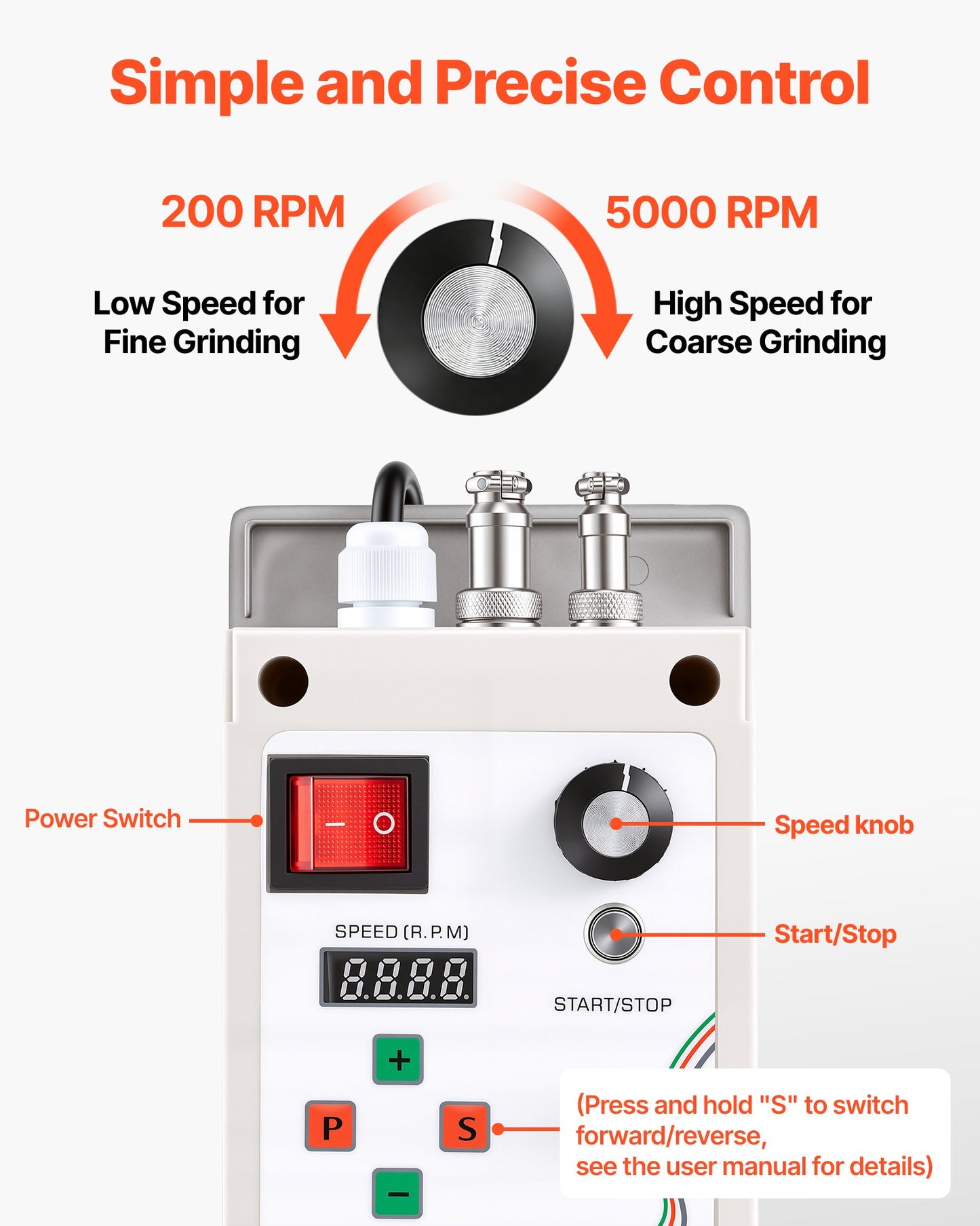 Belt Grinder Sander with VFD, 762mm x 25.4mm Variable Speed Belt Polisher, 550W Polishing Grinding Machine with 2 Grinding Modes & 3PCS Sanding Belts for Metalworking, Knife Making