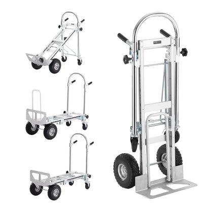 Aluminum 4-in-1 Convertible Hand Truck and Dolly, 454 kg Capacity, Heavy Duty