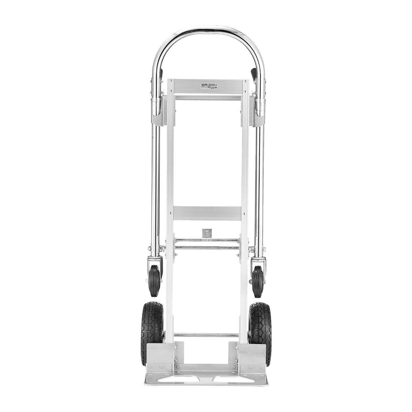 2 in 1 Hand Truck, 453.6 kg Load Capacity for 4-Wheel Mode, Convertible Hand Truck Dolly with Non-Slip Handle & Wheels, Portable Trolley Dolly for Moving Home, Office, Warehouse, Supermarket
