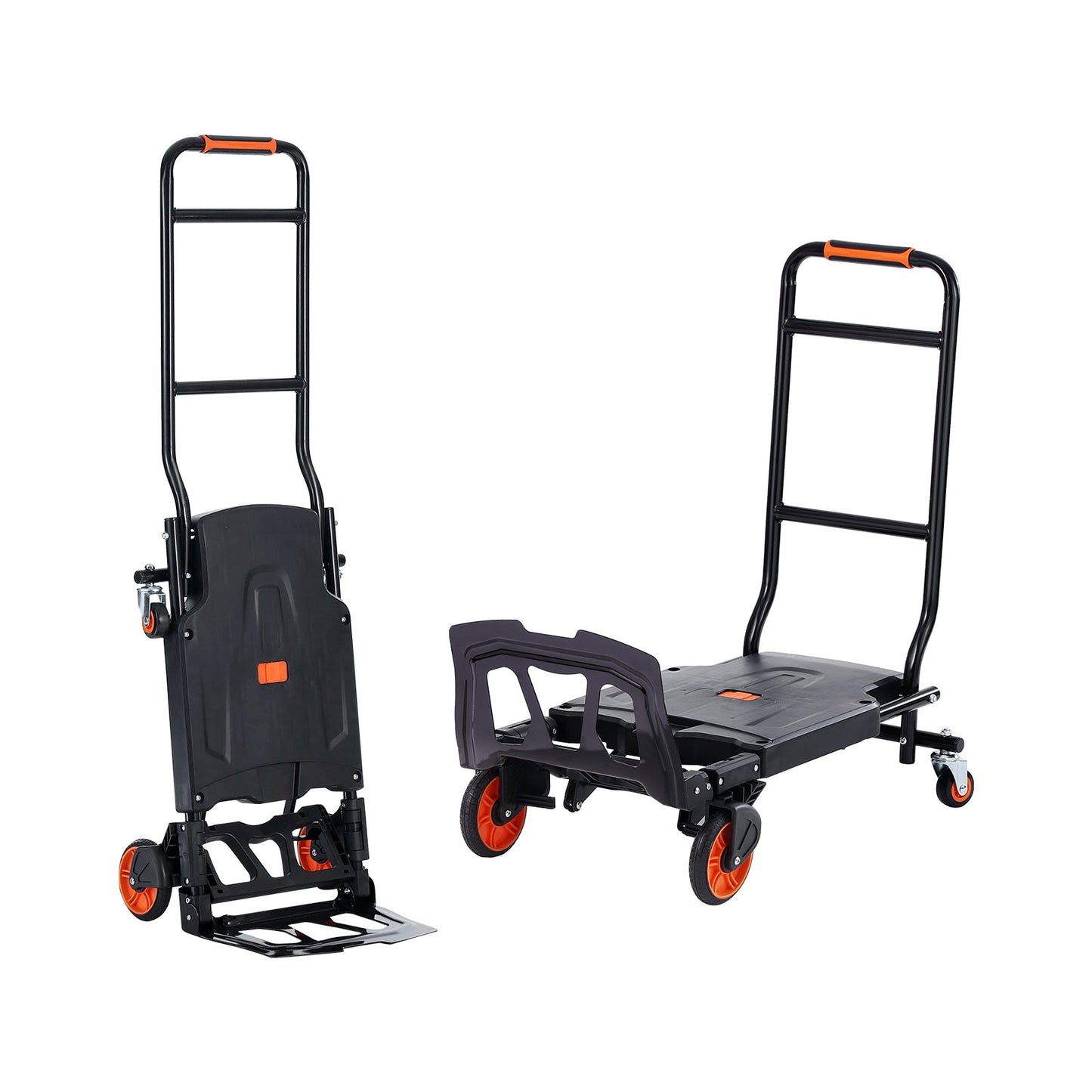 VEVOR Aluminum Hand Truck, 2 in 1, 136 kg Max Load Capacity, Heavy Duty Industrial