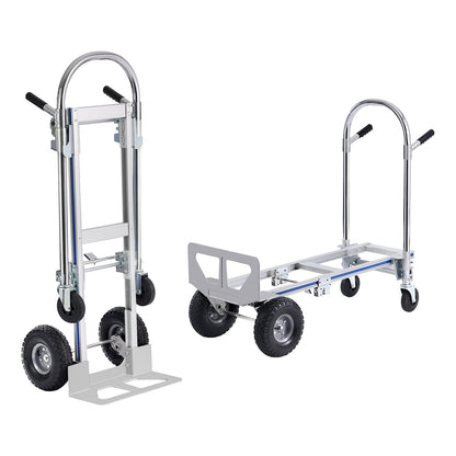 VEVOR Aluminum Hand Truck, 2 in 1, 363 kg Max Load Capacity, Heavy Duty Industrial