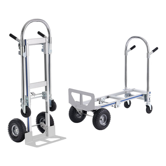 VEVOR Aluminum Hand Truck, 2 in 1, 363 kg Max Load Capacity, Heavy Duty Industrial