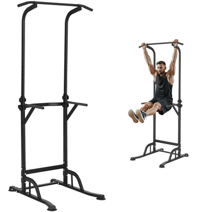 Adjustable Power Tower Dip Station, Multi-Function Home Gym, 150 Kg Capacity