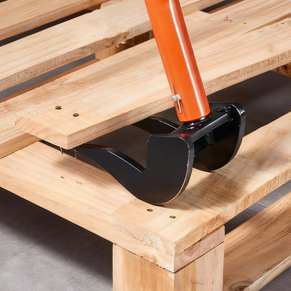 Pallet Buster Tool, 1.27 m Carbon Steel Handle Wrecking Pry Bar, 907 kg Weight Capacity, Heavy Duty Deck Board Removal Tool, Breaker Bar for Flooring, Framing, Roofing, Trim, Drywall