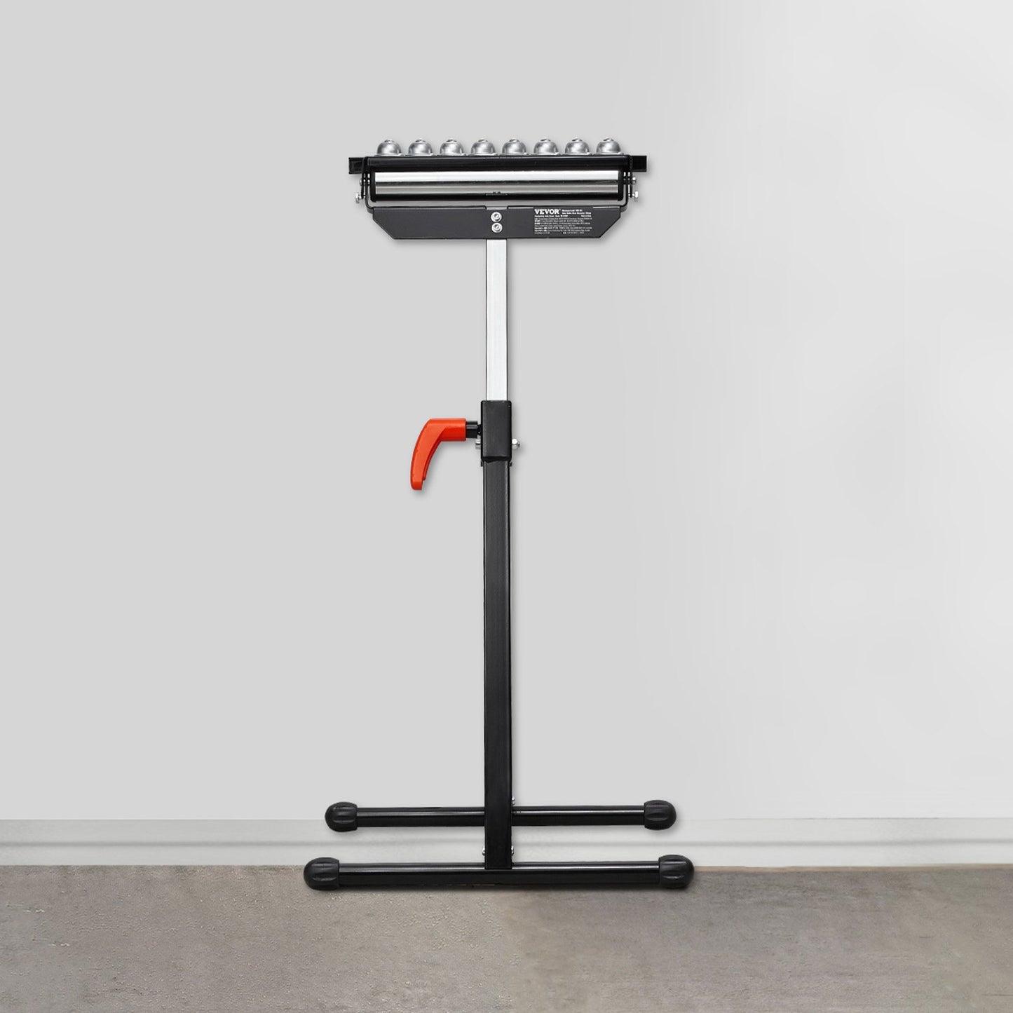 Roller Stand, 136 kg Load Capacity, 680-1079.5 mm Adjustable Height, Folding Heavy Duty with Polished Multi-directional Roller Head, for Table Saw Outfeed Woodworking Extension Support
