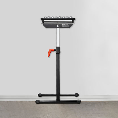 Roller Stand, 136 kg Load Capacity, 680-1079.5 mm Adjustable Height, Folding Heavy Duty with Polished Multi-directional Roller Head, for Table Saw Outfeed Woodworking Extension Support